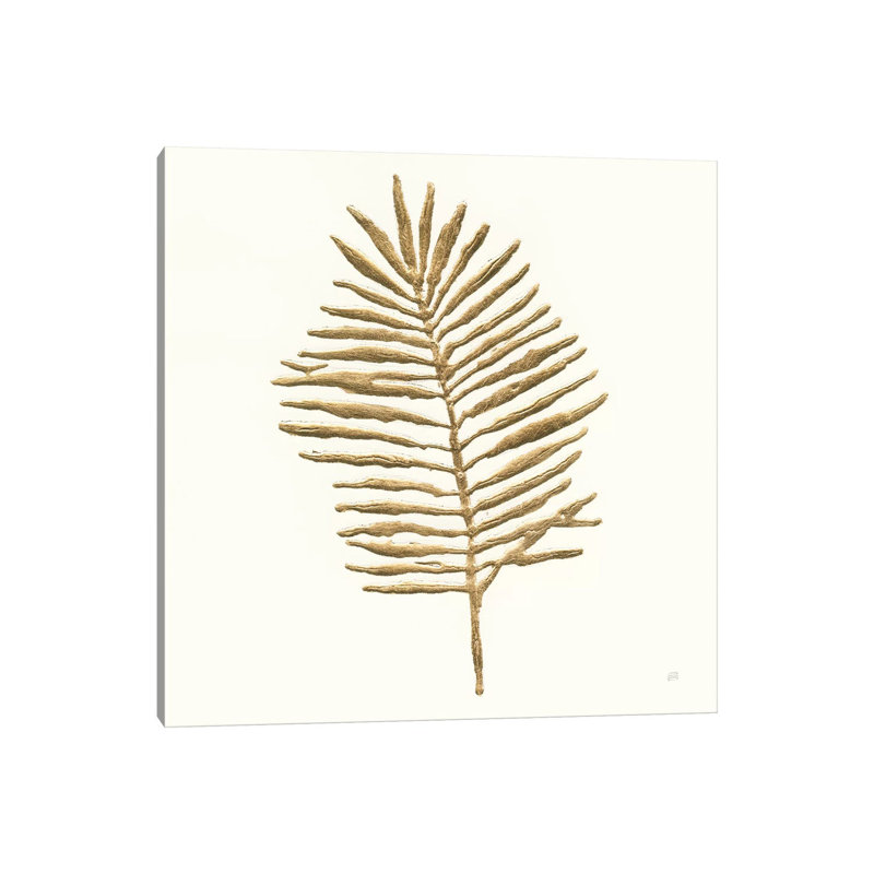 Gilded Palm II by Chris Paschke - Painting on Canvas, 45.72cm H x 45.72cm W x 3.81cm D, Wrapped Canvas