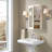 Caree 19.25'' W 28'' H Surface Framed Medicine Cabinet Mirror 3 Adjustable-17889546