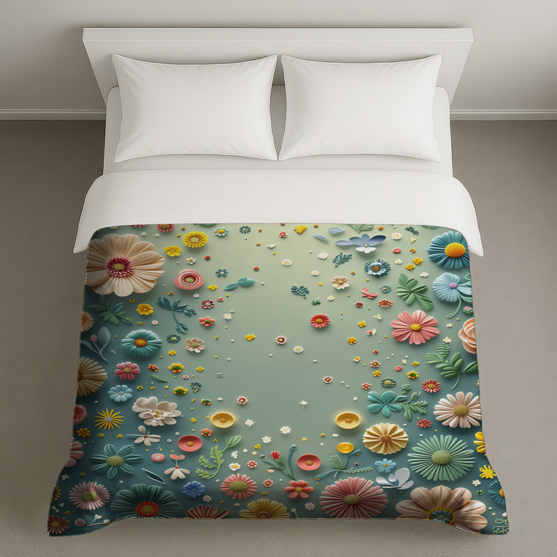 Housse de couette Floral Bedding, Lit simple
