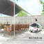 Heavy Duty 3x6m Galvanized Steel Carport Canopy Tent, with Accessories, Water & UV Resistant for Outdoor Vehicle Shelter-129676893
