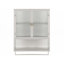 23.62"Glass Doors Modern Two-Door Wall Cabinet-881406001