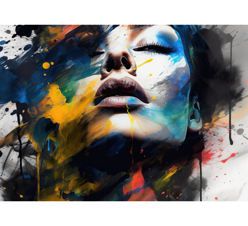 Painted Beauty - Toile abstraite contemporaine pour la décoration intérieure