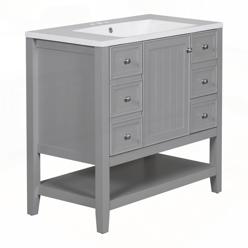 High-Quality Bathroom Vanity with Multiple Storage Options and Durable Materials