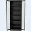 Armoire de cuisine en métal - 72 po de hauteur avec 5 tablettes réglables, armoire autoportante