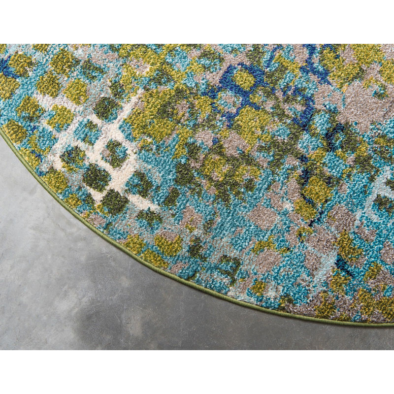 Patrocinia Abstract Indoor Rug, Round 6'