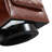 Applewold Upholstered Red Brown Faux Leather Swivel Barrel Chair with Solid Wood Base-1928101216
