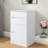 3 In 1 Vanity Desk With Open Top Mirror, Visible Glass Desktop And Storage Compartments, 3 Drawers, A Cushion Stool