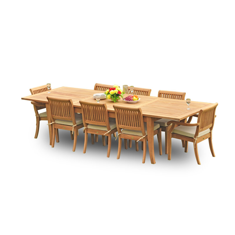 Atnas Outdoor 9 - Piece Teak Dining Set
