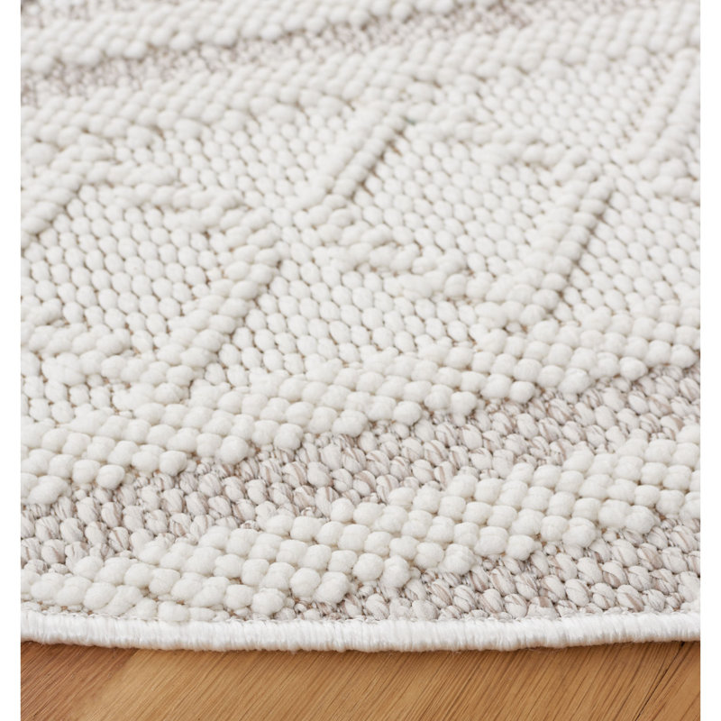 Lotus Performance Geometric Rug, Round 6'7"