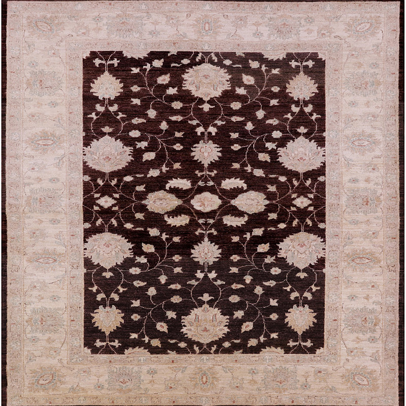 Tapis brun / beige Tybee, Carré 4 pi