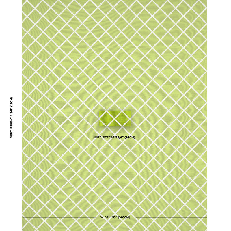 Bamboo Trellis Indoor/Outdoor Fabric, Leaf