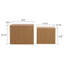 Ensemble de 2 tables basses gigognes en bois naturel-129704994