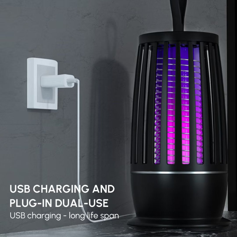 Low Voltage UV Electric Mosquito Killer, Pest Control Insect Trap With USB Charging Head And Data Cable, Suitable For Indoor And Outdoor Use