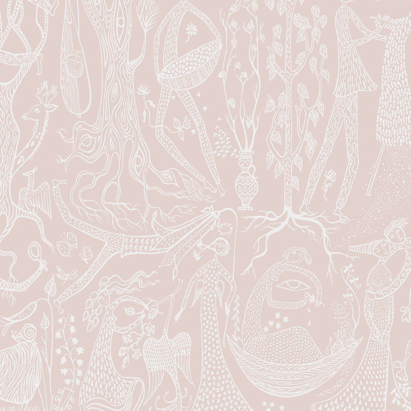 Papier peint Borástapeter Poème D'amour, Rose