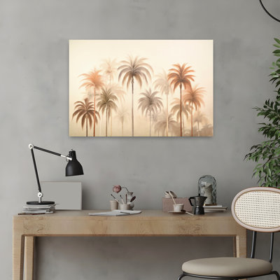 Art contemporain, palmier abstrait, art côtier