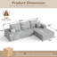 Canapé modulaire 108 po avec canapé en forme de L et canapé modulaire 108 po-1424671174-1424671175