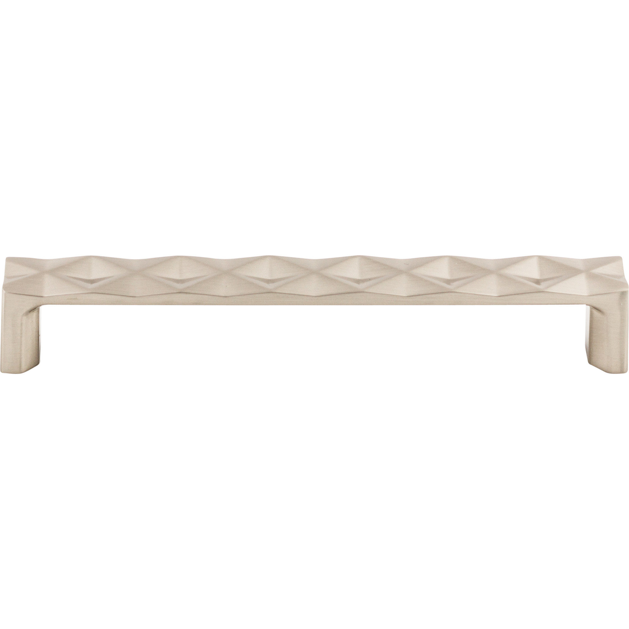 Quilted Bar pull, Brushed Satin Nickel, 6 5/16" Center to Center