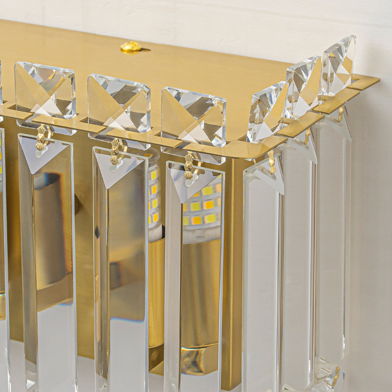 6-light Dimmable Vanity Light, Brass