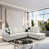 Cream Faux Leather