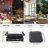 VEVOR 14.4'' W x 12.2'' D Foldable Portable Indoor/Outdoor Use Single Burner Countertop Electric Grill