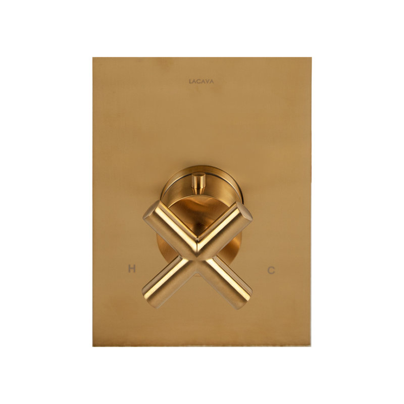 Cigno Built-in Faucet Trim, Brushed Gold