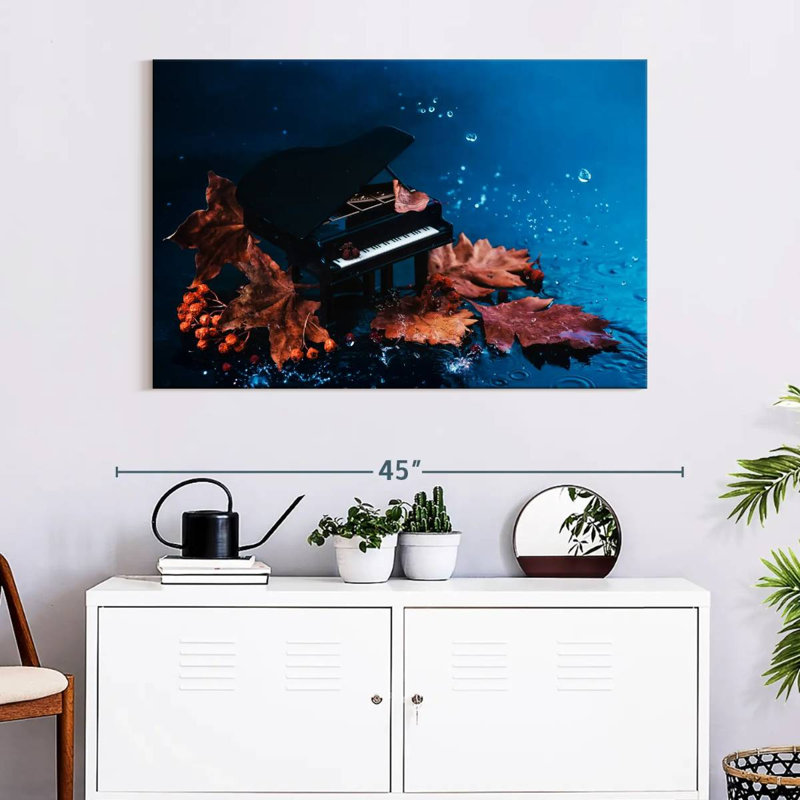 Abarca Autumn Tiny Piano, 26" H x 39" W