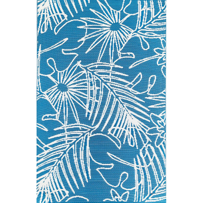 Floral Indoor / Outdoor Rug, Rectangle 5' x 8'