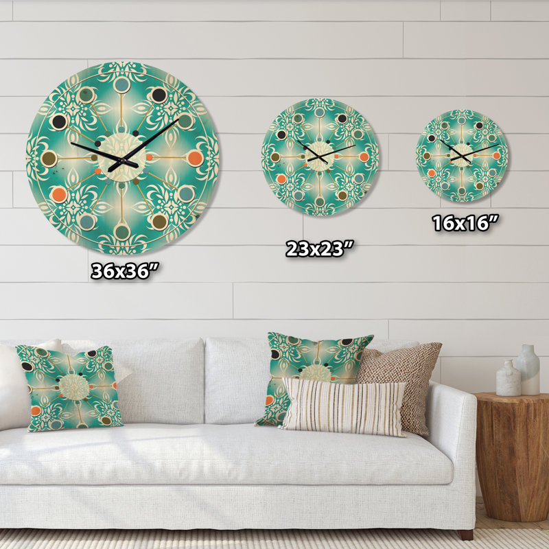 Horloge murale rétro Mid-Century, Moyenne