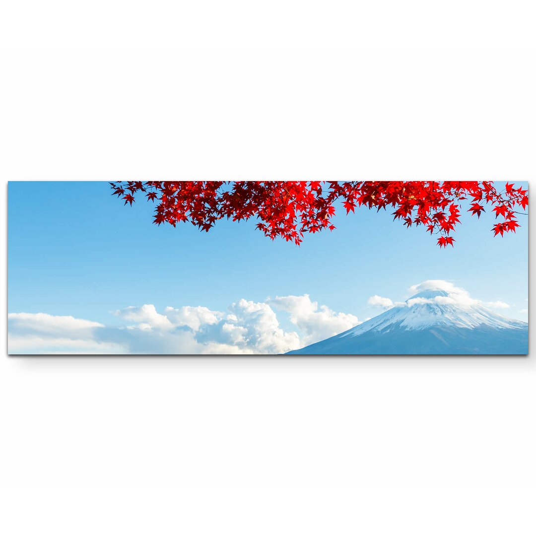 Leinwandbild Mount Fuji im Herbst