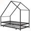 Lit plateforme simple en métal avec lit gigogne Wendelin par Harper Orchard