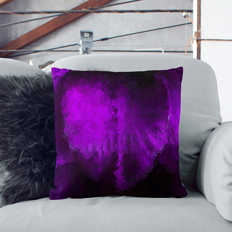 Abstract Square Throw Cushion, 55cm H x 55cm W x 20cm D