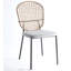 Ensemble de chaises de salle à manger et de café noir et gris NOIR et gris