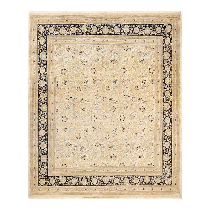 Classic One-of-a-Kind 9' 4" X 9' 6" Hand Knotted Area Rug
