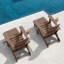 Chaise de patio en PEHD pliable avec repose-pieds d'extérieur résistant aux intempéries avec 2 porte-gobelets-2108222979