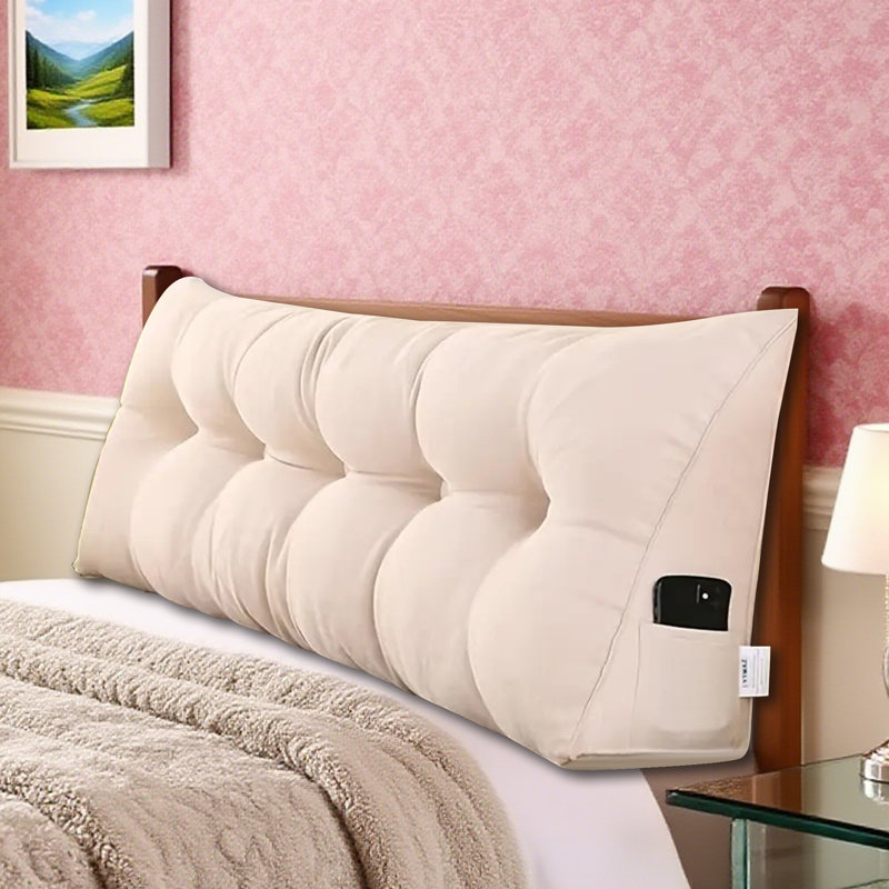Taie d'oreiller amovible Moncontour, Beige, H 7,88 po x l 70,92 po x P 19,7 po