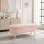 Banc de rangement repose-pieds ovale avec pieds en métal-600617880