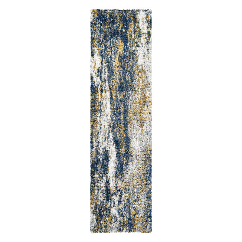 Alleyton Performance Abstract Indoor Rug, Runner 3'2" x 12'2"