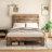 Queen Wood Platform Bed Fram
