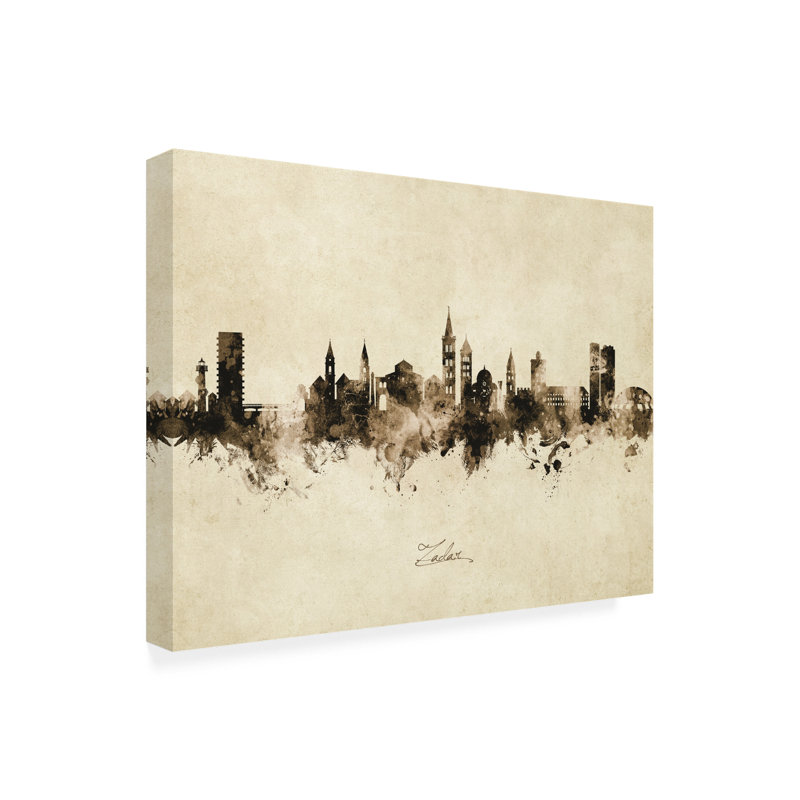 Art sur toile de Michael Tompsett, H 35 po x l 47 po x P 2 po