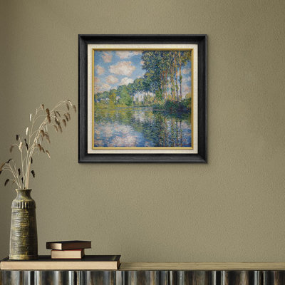 " Watercolor Forest Lake " by Claude Monet