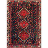 Vintage One-of-a-Kind Rectangle 5'3" X 7'5" Hand Knotted Area Rug