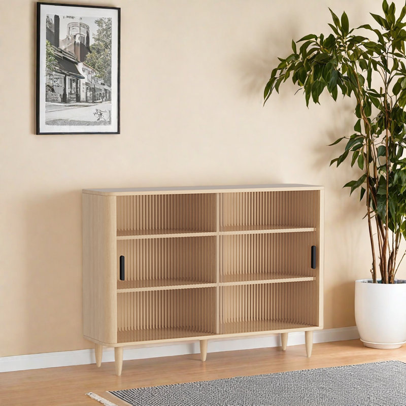 Florus, (3 Shelves) 35.4"H x 47.2"W x 13.7"D