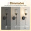 Ensemble de deux appliques murales en cristal câblées, blanc chaud 3000K, à intensité variable, 20 po-129238011