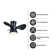 Sirius Indoor Black Flush Mount Ceiling Fan With LED Light Bulbs With Remote Control