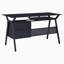 Bureau d'ordinateur noir à 2 tiroirs