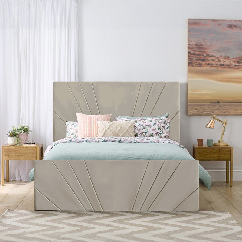 Burgoyne Upholstered Ottoman Storage Bed, UK Double (135 x 190 cm), Coffee