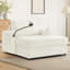 Fauteuil multifonctionnel avec repose-pieds, rangement caché, charge USB et porte-gobelets pour petits espaces-1439441293