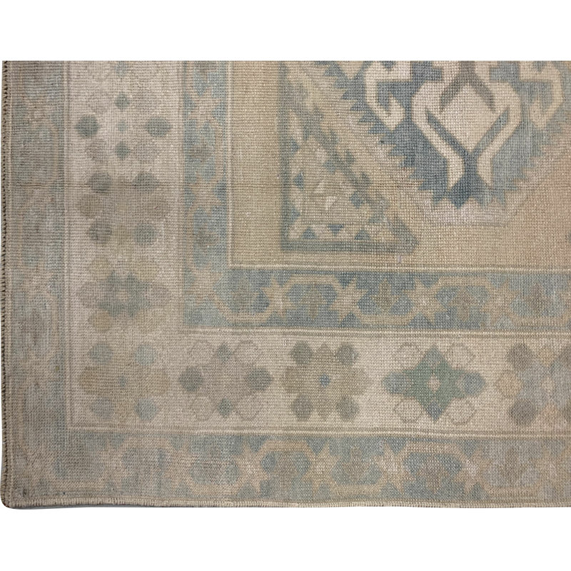 Vintage One-of-a-Kind Rectangle 4'6" X 6'5" Hand Knotted Area Rug