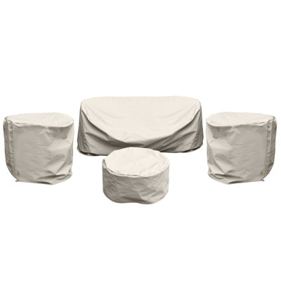 Patio Furniture Covers Set, 4 Piece Waterproof Outdoor Furniture Cover For Outdoor Coffee Table, Chair, And 3-seat Sofa by Latitude Run