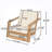 Momsen Outdoor Acacia Wood Lounge Chair With Removable Cushions